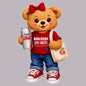 Borchers All Stars – Loud and Proud Bear 05A-806 - Adult Cooling Performance Short Sleeve Tee Design