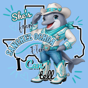 She's from Sanchez Ochoa I Can Tell – 03-502 - Youth Cooling Performance Short Sleeve Tee Design