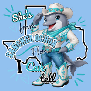 She's from Sanchez Ochoa I Can Tell – 03-502 - Adult Cooling Performance Short Sleeve Tee Design