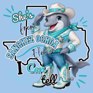 She's from Sanchez Ochoa I Can Tell – 03-502 - Adult Softstyle ® T Shirt Design