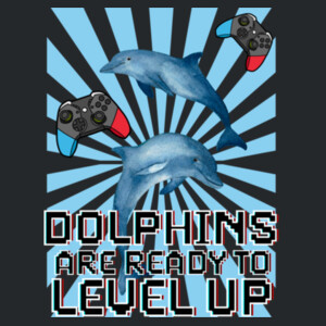 Dolphins Are Ready to Level Up 20A-201 - Adult Softstyle ® T Shirt Design