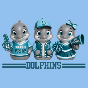 Dolphin Ducks 20A-204 - Youth Cooling Performance Short Sleeve Tee Design