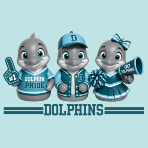 Dolphin Ducks 20A-204 - Adult Cooling Performance Long Sleeve Tee Design