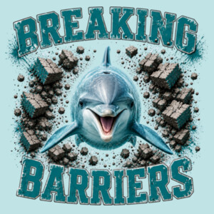 Breaking Barriers Dolphin 20A-205 - Adult Cooling Performance Long Sleeve Tee Design