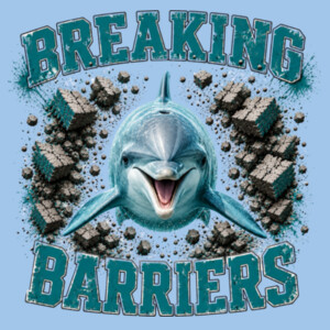 Breaking Barriers Dolphin 20A-205 - Adult Softstyle ® T Shirt Design