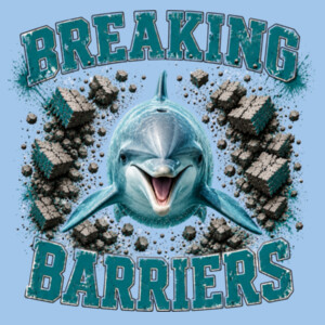Breaking Barriers Dolphin 20A-205 - Heavy Blend Crewneck Sweatshirt Design