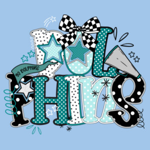 Dolphins Preppy 20A-206 - Youth Heavy Cotton 100% Cotton T Shirt Design