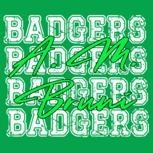 Bruni Badgers 4X 02-202 - Adult Softstyle ® T Shirt Design