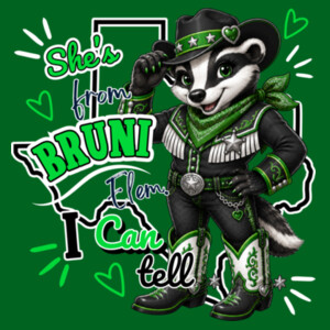 She's From Bruni, I Can Tell 02-203 - Adult Cooling Performance Short Sleeve Tee Design