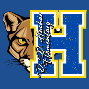 D.D. Hachar Elementary Cougar  02-400 - Youth Heavy Cotton 100% Cotton T Shirt Design