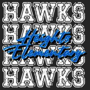 Heights Elementary Hawks 4X 02-701 - Adult Cooling Performance Long Sleeve Tee Design