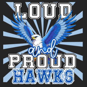Loud and Proud Hawks 20-302 - Youth Cooling Performance Short Sleeve Tee Design