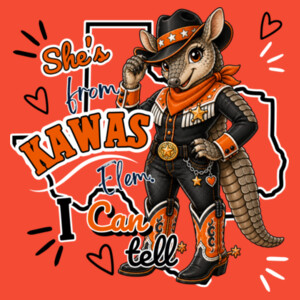 She's from Kawas Elem. I Can Tell 03-002 - Heavy Blend Crewneck Sweatshirt Design