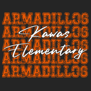 Kawas Elementary Armadillos 03-005 - Youth Cooling Performance Short Sleeve Tee Design