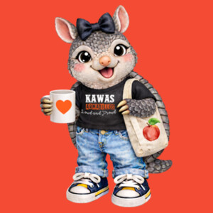 Kawas Armadillo Mascot 03-006 - Adult Softstyle ® T Shirt Design