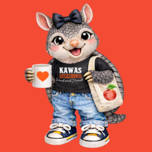 Kawas Armadillo Mascot 03-006 - Youth Heavy Cotton 100% Cotton T Shirt Design