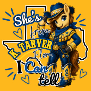 She's from K. Tarver Elem. I Can Tell 03-303 - Adult Softstyle ® T Shirt Design