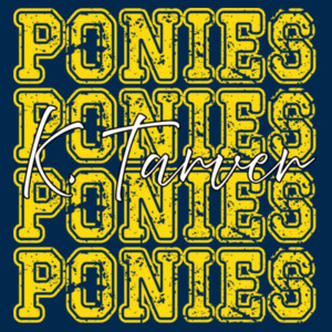 Ponies 4X 20A-002 - Youth Cooling Performance Short Sleeve Tee Design