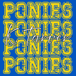 Ponies 4X 20A-002 - Adult Cooling Performance Short Sleeve Tee Design