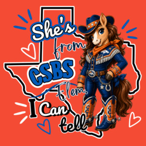 She's from CSBS I Can Tell 05A-105 - Youth Heavy Cotton 100% Cotton T Shirt Design