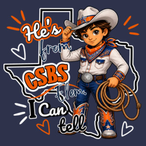 He's from CSBS I Can Tell 05A-107 - Heavy Blend Crewneck Sweatshirt Design