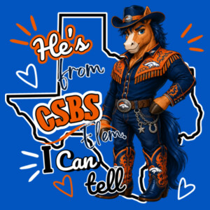 He's from CSBS I Can Tell 05A-108 - Youth Cooling Performance Short Sleeve Tee Design
