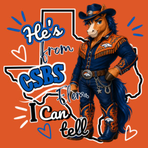 He's from CSBS I Can Tell 05A-109 - Youth Cooling Performance Short Sleeve Tee Design