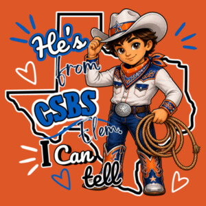 He's from CSBS I Can Tell 05A-110 - Adult Cooling Performance Short Sleeve Tee Design