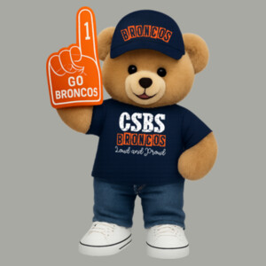 Bronco Bear Mascot 05A-120 - Adult Softstyle ® T Shirt Design