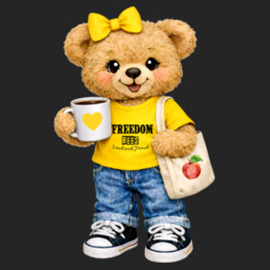 Freedom Bear 05A-600 - Youth Cooling Performance Short Sleeve Tee Design