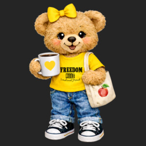 Freedom Bear 05A-600 - Adult Cooling Performance Long Sleeve Tee Design