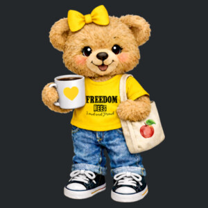 Freedom Bear 05A-600 - Heavy Blend Crewneck Sweatshirt Design