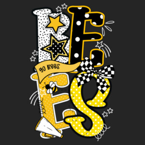 Bees Coquette 02A-107 - Adult Cooling Performance Long Sleeve Tee Design