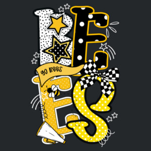 Bees Coquette 02A-107 - Heavy Blend Crewneck Sweatshirt Design