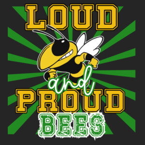 Loud & Proud Bees 02A-109 - Youth Cooling Performance Short Sleeve Tee Design