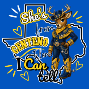 She's From Centeno I Can Tell 05A-506 - Youth Cooling Performance Short Sleeve Tee Design