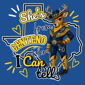 She's From Centeno I Can Tell 05A-506 - Youth Heavy Cotton 100% Cotton T Shirt Design
