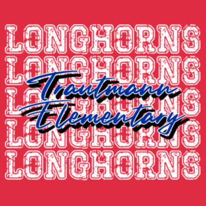 LONGHORNS Blue 05A-903 - Youth Heavy Cotton 100% Cotton T Shirt Design