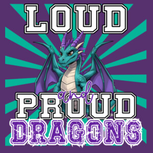 Loud and Proud Dragons 05B-306 - Adult Softstyle ® T Shirt Design
