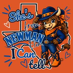 She's From Newman, I Can Tell 05A-003 - Youth Cooling Performance Short Sleeve Tee Design