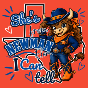 She's From Newman, I Can Tell 05A-003 - Adult Softstyle ® T Shirt Design