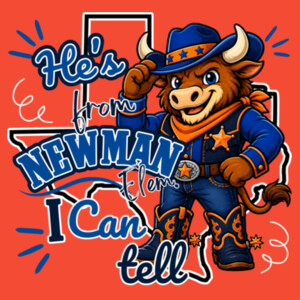 He's From Newman, I Can Tell 05A-004 - Adult Softstyle ® T Shirt Design
