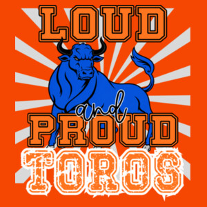 Loud and Proud Toros 05A-010 - Adult Cooling Performance Long Sleeve Tee Design