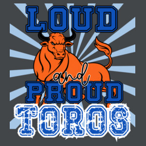 Loud and proud toros 05A-012 - Youth Cooling Performance Short Sleeve Tee Design