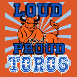 Loud and proud toros 05A-012 - Adult Cooling Performance Short Sleeve Tee Design