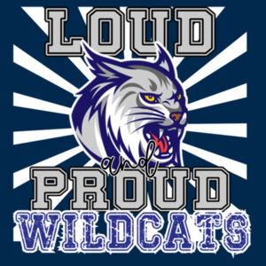 Loud & Proud Wildcats 06A-902 - Adult Cooling Performance Short Sleeve Tee Design