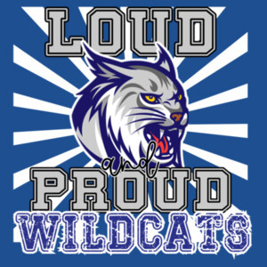 Loud & Proud Wildcats 06A-902 - Adult Softstyle ® T Shirt Design