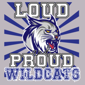 Loud & Proud Wildcats 06A-903 - Adult Cooling Performance Short Sleeve Tee Design