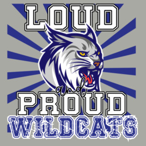 Loud & Proud Wildcats 06A-903 - Heavy Blend Crewneck Sweatshirt Design