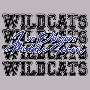 Los Obispos Middle School Wildcats 4X Black 06A-905 - Adult Cooling Performance Long Sleeve Tee Design